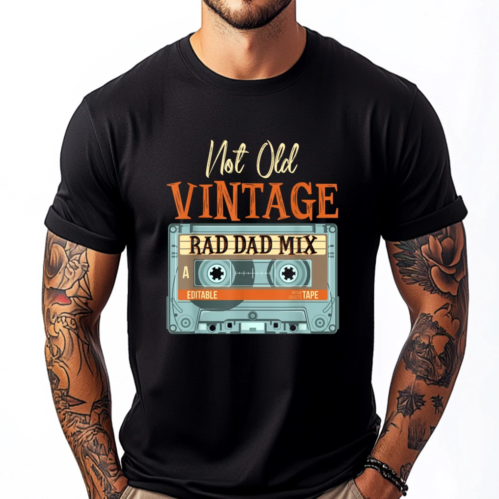 Not Old Rad Dad Mix Cassette Tape Fathers Day Grpahic Tee Funny Gifts Print Camisetas De Hombre Casual 
Not Old Rad Dad Mix Cassette Tape Fathers Day Grpahic Tee Funny Gifts Print Camisetas De Hombre Casual