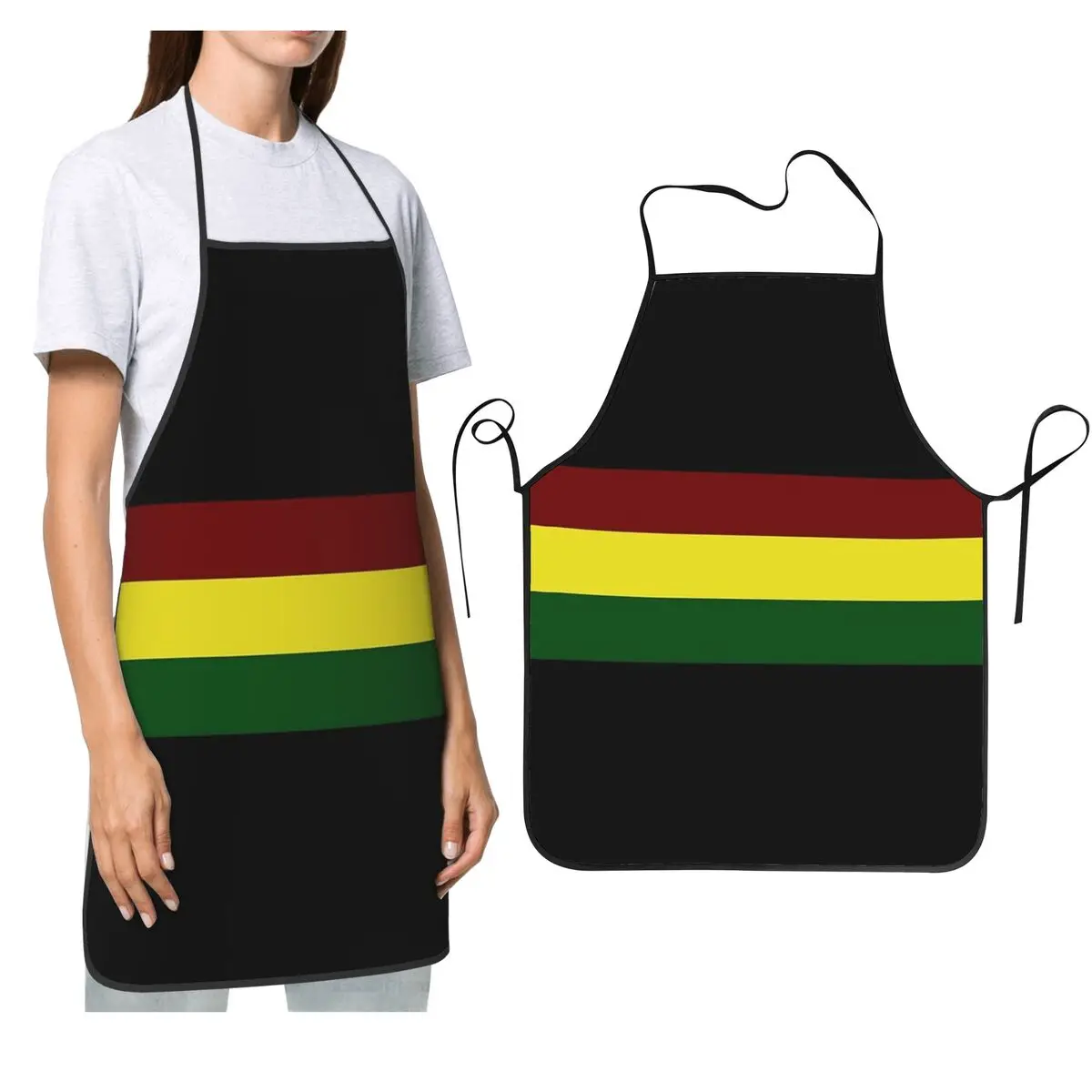 Rasta Flag Rasta Stripe Aprons Chef Cooking Baking Tablier Sleeveless Bib Kitchen Cleaning Pinafore for Women Men Gardening
Rasta Flag Rasta Stripe Aprons Chef Cooking Baking Tablier Sleeveless Bib Kitchen Cleaning Pinafore for Women Men Gardening
