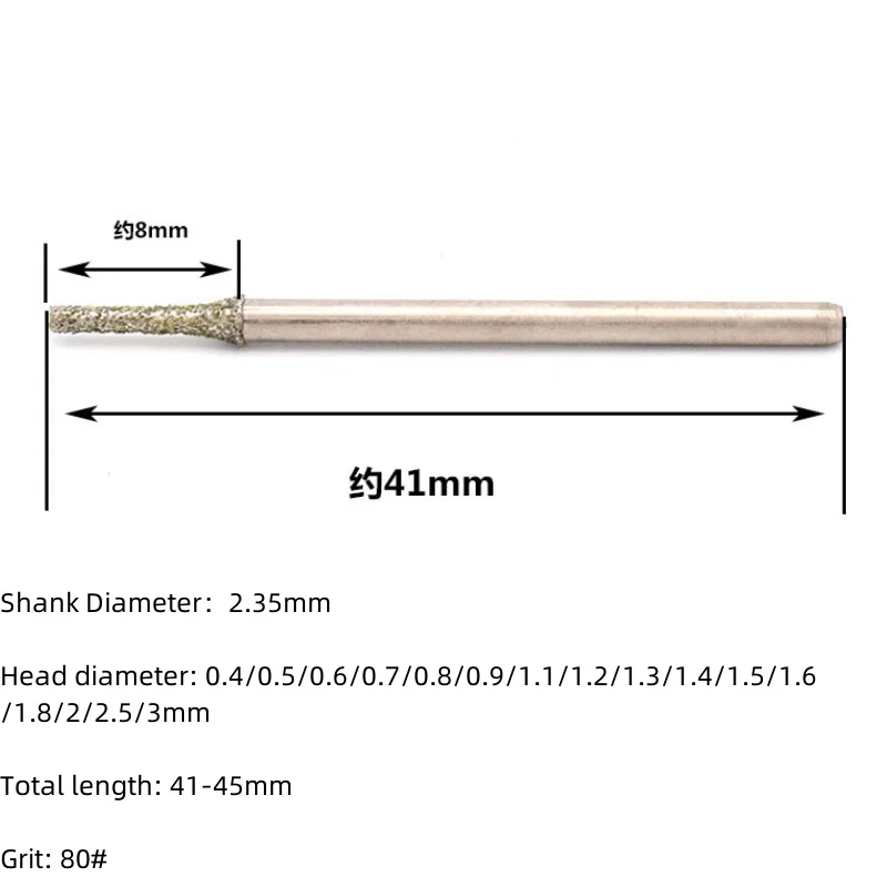 2.35mm Shank Ultralong Diamond Needle Drill Bit Hole Saw Punching Needle for Metal Jade Stone Enlarged Hole Drilling
2.35mm Shank Ultralong Diamond Needle Drill Bit Hole Saw Punching Needle for Metal Jade Stone Enlarged Hole Drilling