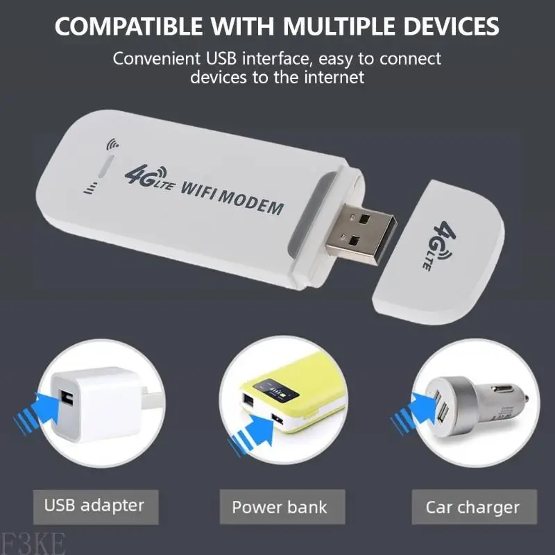 F3KE 4g LTE Modem Online 4G Wireless Router USB Travel Hotspot for Outdoor Activity Business Trip Up to 10 WiFi Accesses
F3KE 4g LTE Modem Online 4G Wireless Router USB Travel Hotspot for Outdoor Activity Business Trip Up to 10 WiFi Accesses