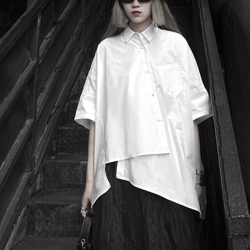 XS-5XL Summer New Unisex Asymmetrical Short-Sleeve Shirt American Retro Fashion Trendy High Street Loose Casual Neutral Top
XS-5XL Summer New Unisex Asymmetrical Short-Sleeve Shirt American Retro Fashion Trendy High Street Loose Casual Neutral Top
