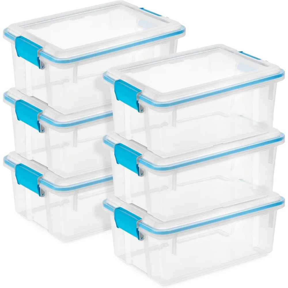 6-Pack Gasket Storage Bins with Latching Lids, 12 Quart - Heavy-Duty Containers for Closet, Bathroom, Office
6-Pack Gasket Storage Bins with Latching Lids, 12 Quart - Heavy-Duty Containers for Closet, Bathroom, Office