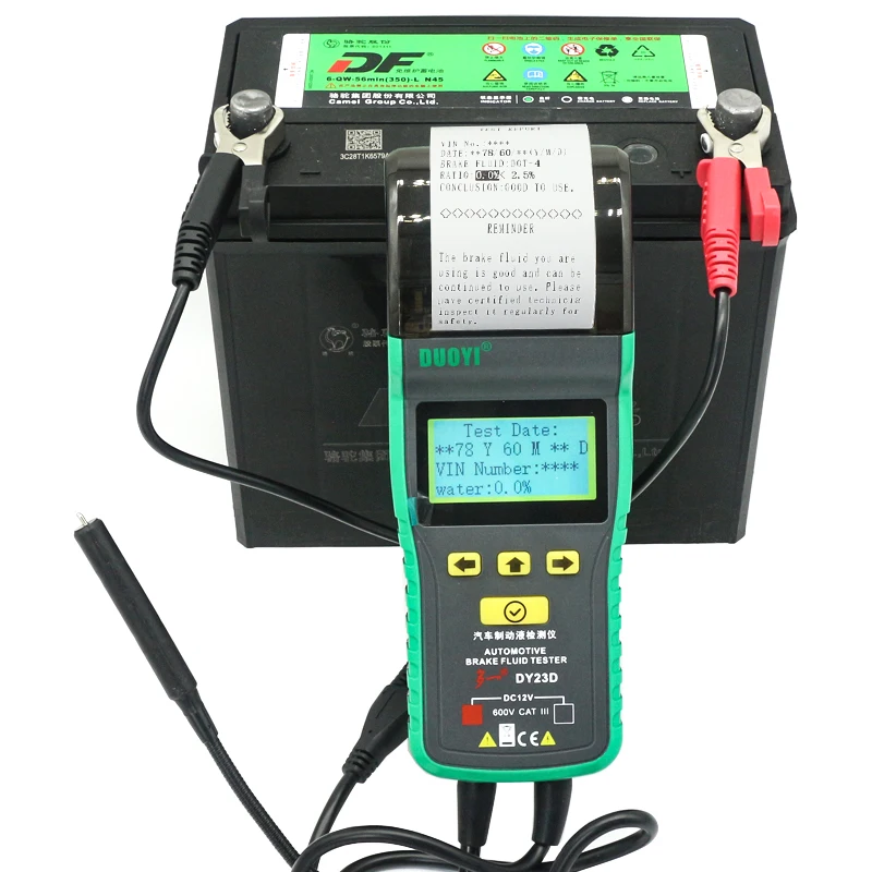 DUOYI DY23D Car Brake Fluid Tester for DOT3/ DOT4/ DOT5.1 Brake Fluid Meter LCD Display Printing Brake Fluid Oil Tester
DUOYI DY23D Car Brake Fluid Tester for DOT3/ DOT4/ DOT5.1 Brake Fluid Meter LCD Display Printing Brake Fluid Oil Tester