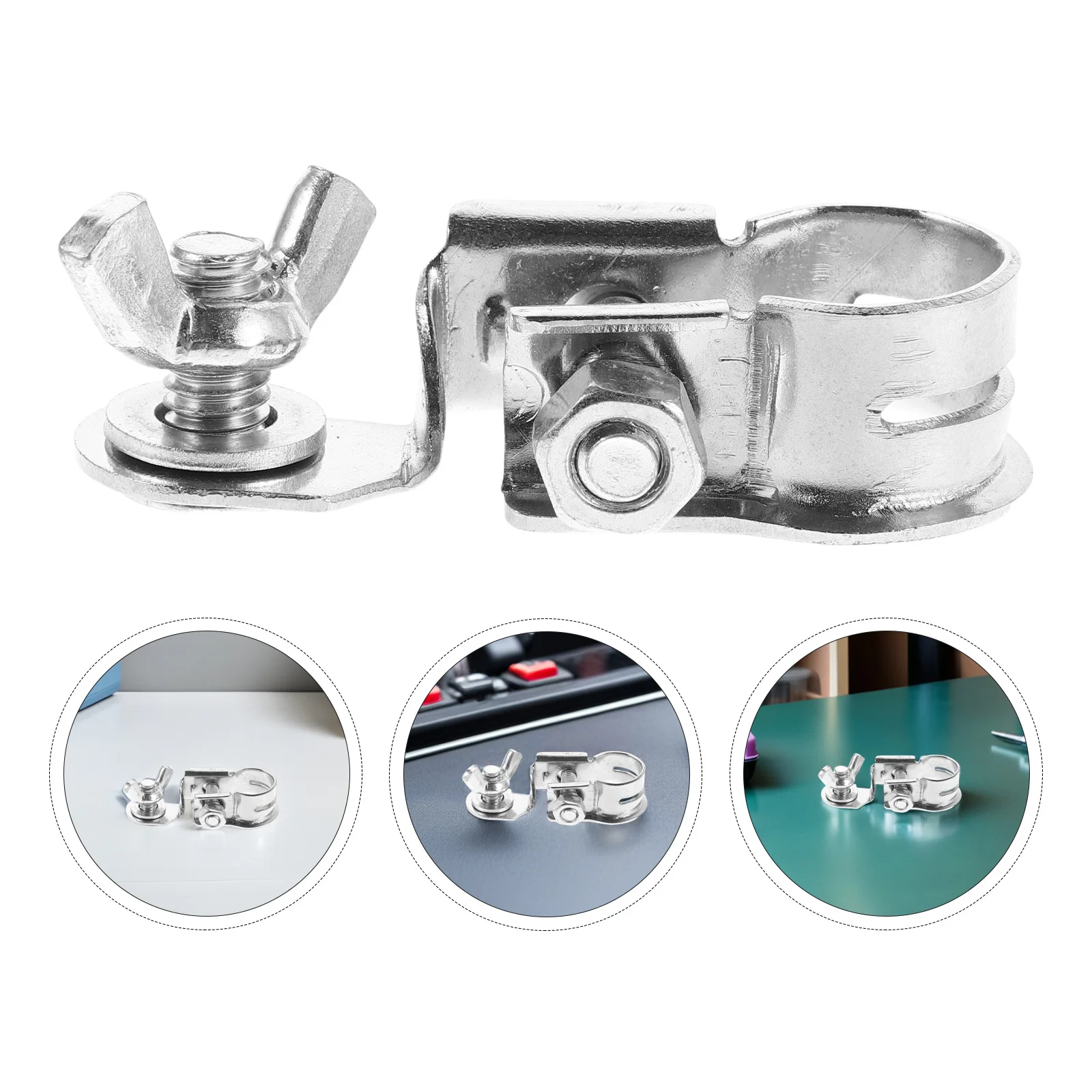 1 Pair Car Terminal Clamps High Conductivity Corrosion Resistant Auto Clips Quick Disconnect Grounding Post
1 Pair Car Terminal Clamps High Conductivity Corrosion Resistant Auto Clips Quick Disconnect Grounding Post