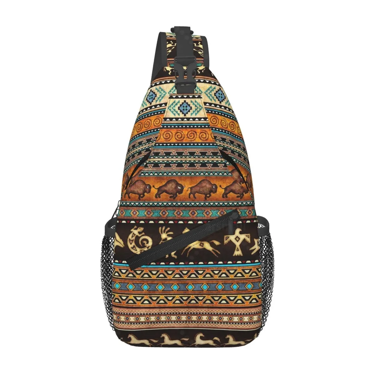 Vintage Boho Ethnic Pattern Sling Bag Travel Crossbody Backpack Chest Bags Lightweight Casual Shoulder Daypack for Sport Hiking
Vintage Boho Ethnic Pattern Sling Bag Travel Crossbody Backpack Chest Bags Lightweight Casual Shoulder Daypack for Sport Hiking