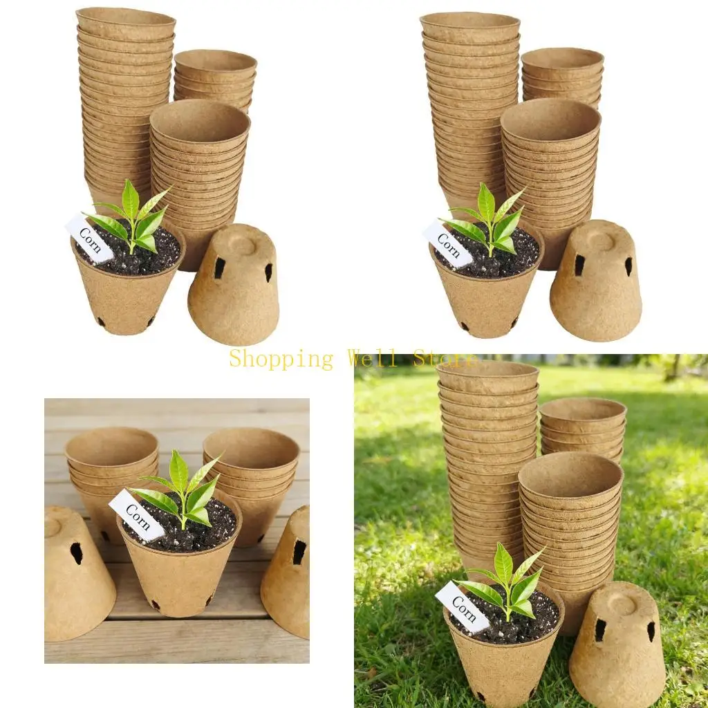 KX4B 45pack Peat Pots for Seedling Outdoor Garden Germination Nursery Pots Pulps Biodegradables Seedling Starter Pots
KX4B 45pack Peat Pots for Seedling Outdoor Garden Germination Nursery Pots Pulps Biodegradables Seedling Starter Pots