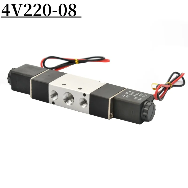 4V220-08 Air Pneumatic Solenoid Valve 5 way 2 Position 1/4" Aluminum Alloy Internal E 12VDC 24VDC 110VAC 220VAC 0.15-0.8Mpa
4V220-08 Air Pneumatic Solenoid Valve 5 way 2 Position 1/4" Aluminum Alloy Internal E 12VDC 24VDC 110VAC 220VAC 0.15-0.8Mpa