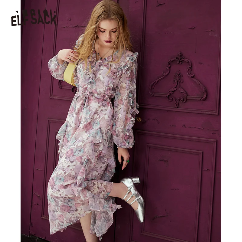 ELFSACK French V-neck floral dress for women in spring 2024, slim waist and stunning holiday dress
ELFSACK French V-neck floral dress for women in spring 2024, slim waist and stunning holiday dress