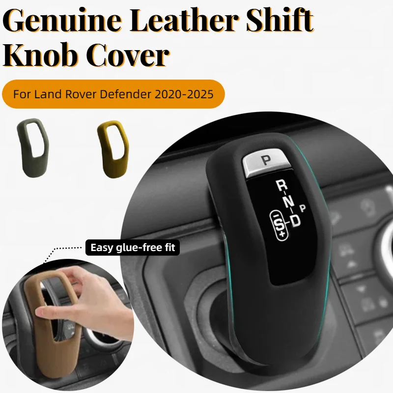 For Land Rover Defender 2020-2025 Genuine Leather Car Gear Shift Knob Cover Anti-Scratch Anti-Slip Interior Accessories
For Land Rover Defender 2020-2025 Genuine Leather Car Gear Shift Knob Cover Anti-Scratch Anti-Slip Interior Accessories
