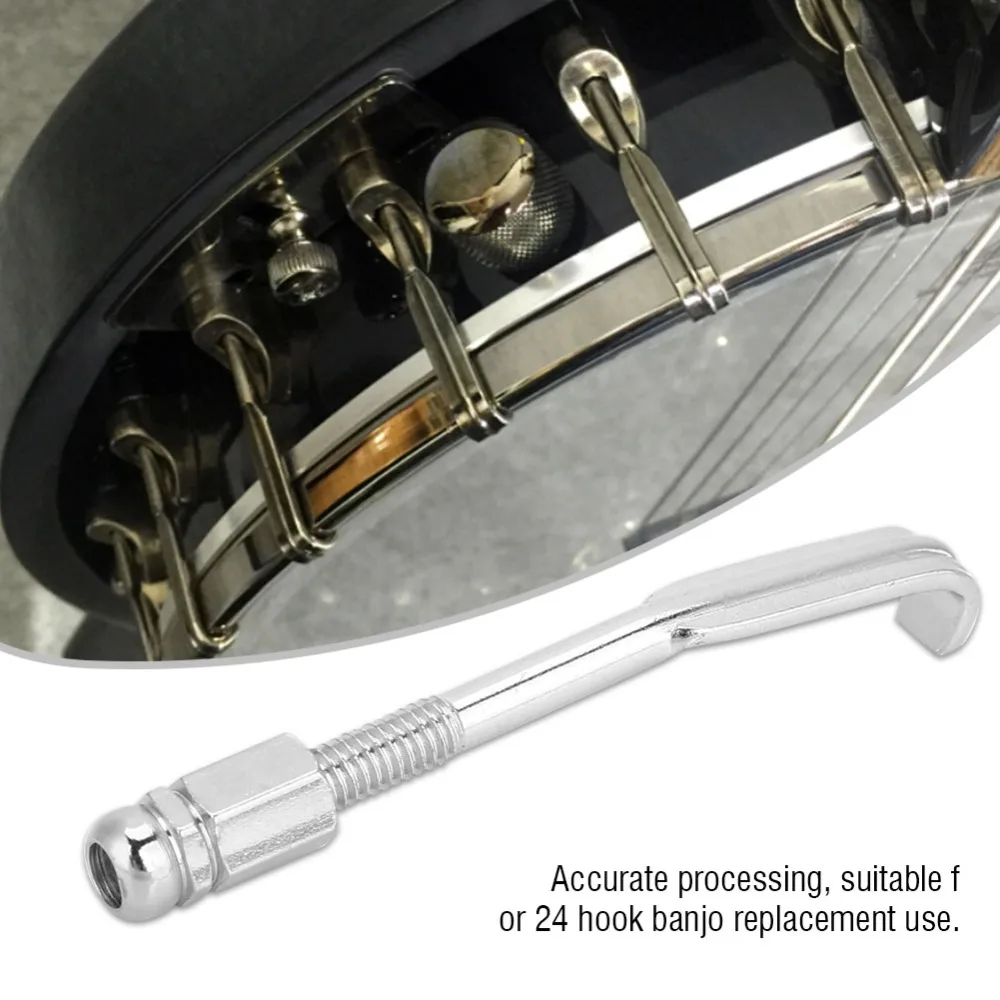 24Pcs New Adjustable Tension Banjo Hooks zinc alloy silver Banjo Parts Banjo Bracket Hook Instrument Repair
24Pcs New Adjustable Tension Banjo Hooks zinc alloy silver Banjo Parts Banjo Bracket Hook Instrument Repair