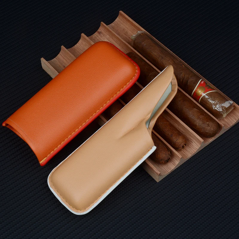 Leather Cigar Case Travel Case 2 Tubes Contract Color Smoking Accessories for Cuban 6" Long Cigars 22mm Holder Box Tool
Leather Cigar Case Travel Case 2 Tubes Contract Color Smoking Accessories for Cuban 6" Long Cigars 22mm Holder Box Tool