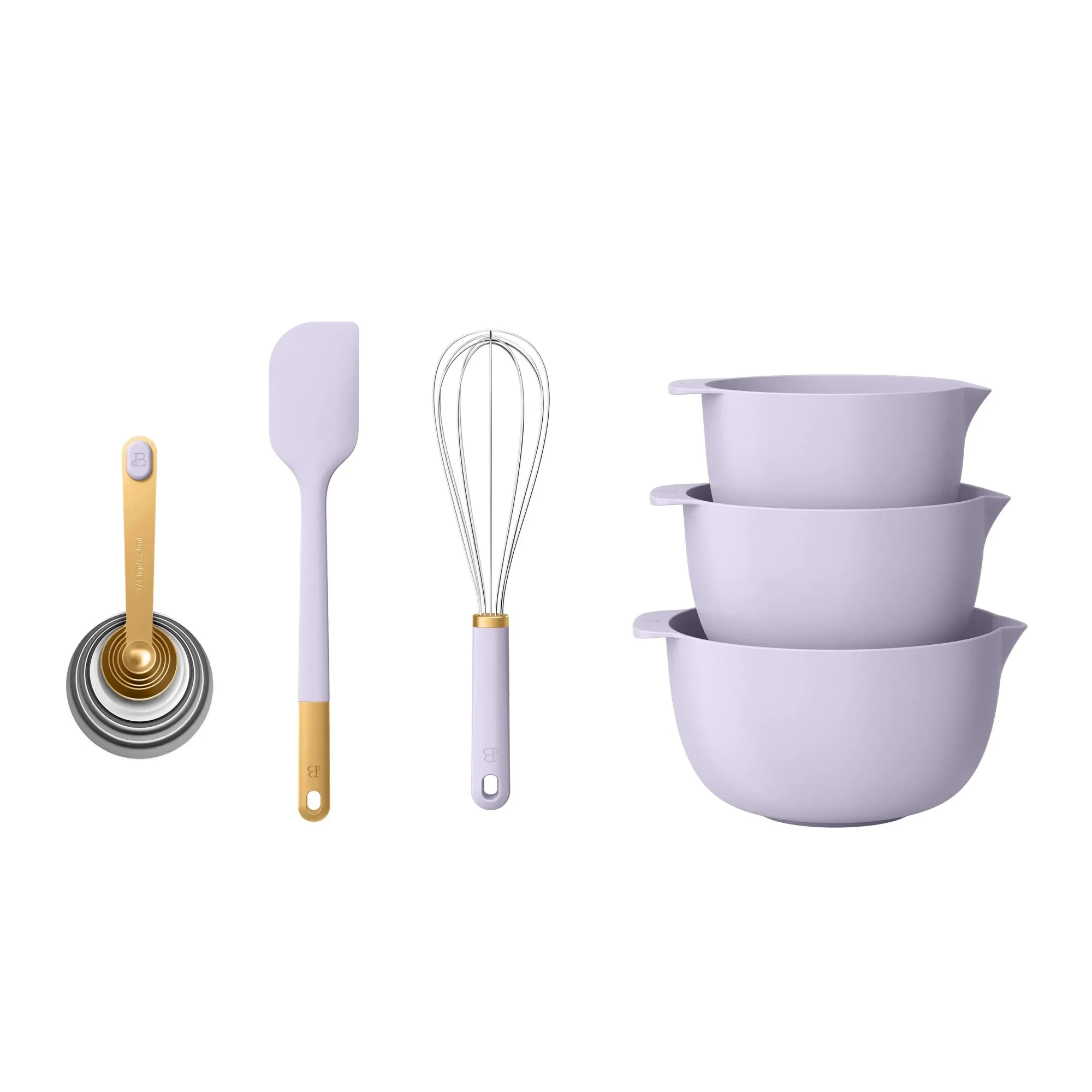 14-Piece Lavender Mix & Measure Set, Baking & Cooking Utensils with Measuring Cups, Spoons & Tools, Dishwasher Safe
14-Piece Lavender Mix & Measure Set, Baking & Cooking Utensils with Measuring Cups, Spoons & Tools, Dishwasher Safe