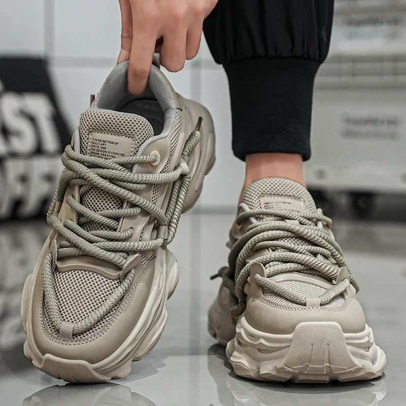 Мужская обувь, дышащая обувь, новинка 2024, молодежные кроссовки для спорта и отдыха, модные и модные туфли для папы на толстой сетке 
Мужская обувь, дышащая обувь, новинка 2024, молодежные кроссовки для спорта и отдыха, модные и модные туфли для папы на толстой сетке