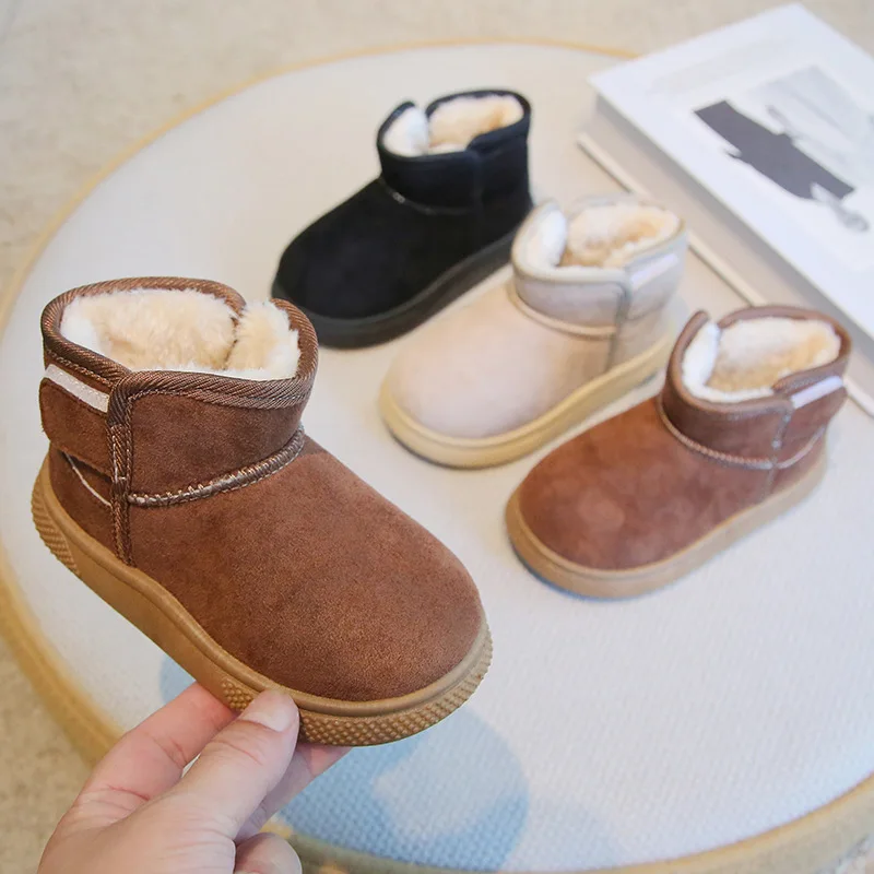 Winter Boys Girls Thickened Cotton Boots Kids Non-Slip Snow Boots Children Soft Sole Warm Short Boots Baby Casual Cotton Shoes
Winter Boys Girls Thickened Cotton Boots Kids Non-Slip Snow Boots Children Soft Sole Warm Short Boots Baby Casual Cotton Shoes