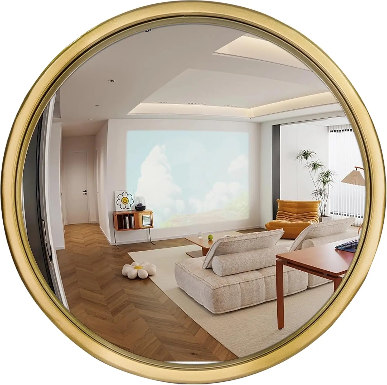 12" Gold Round Convex Mirror, Small Circle Wall Mirror with Thick Metal Frame, Decorative for Bathroom Vanity
12" Gold Round Convex Mirror, Small Circle Wall Mirror with Thick Metal Frame, Decorative for Bathroom Vanity