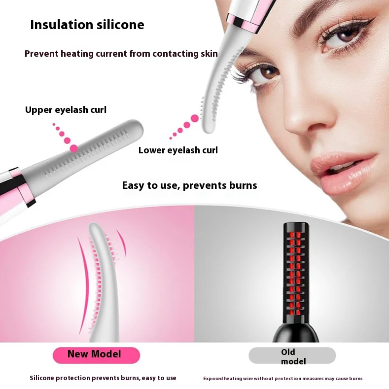 Professional Heated Eyelash Curler - Electric USB Rechargeable Lash Curling Iron, Portable Waterproof Kit for Curly Long Lashes
Professional Heated Eyelash Curler - Electric USB Rechargeable Lash Curling Iron, Portable Waterproof Kit for Curly Long Lashes