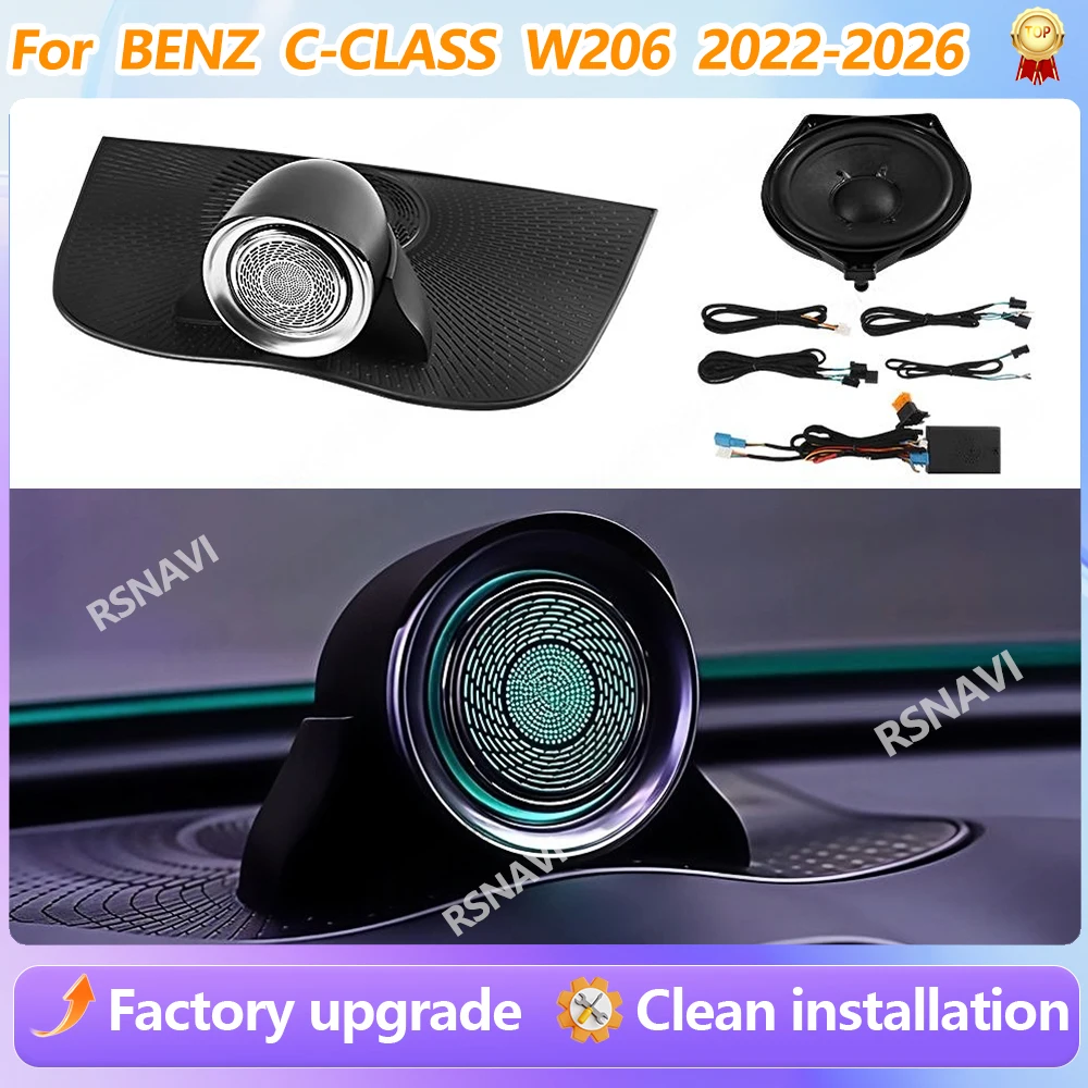 For Mercedes BENZ C-Class W206 2022-2026 64 Colors Rotating Center Speaker 4D Tweeter Speaker car accessories interior
For Mercedes BENZ C-Class W206 2022-2026 64 Colors Rotating Center Speaker 4D Tweeter Speaker car accessories interior