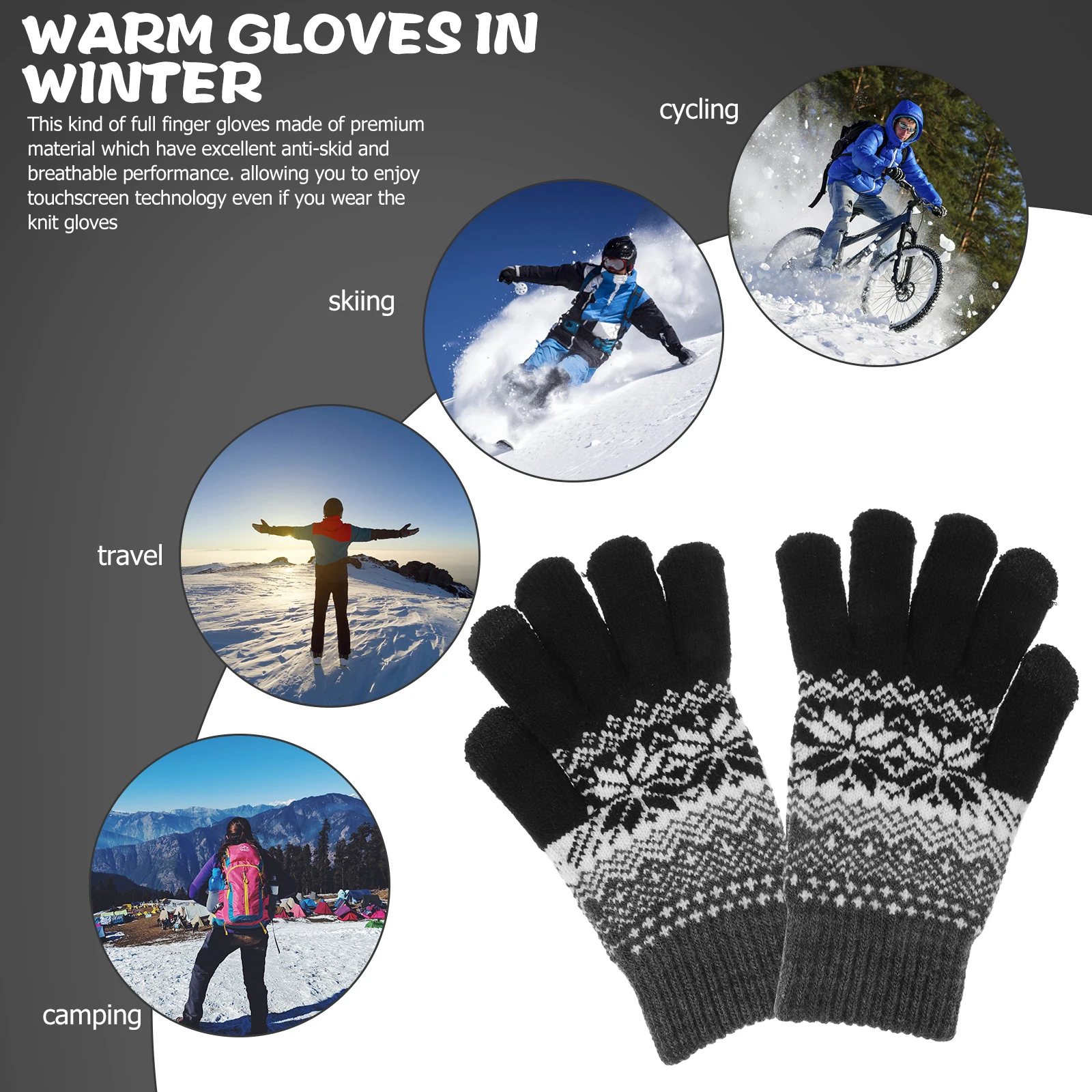 Touchscreen Gloves Winter Warm Thickened Knitted Unisex Mitts For Men Women Insulated Durable Outdoor Use
Touchscreen Gloves Winter Warm Thickened Knitted Unisex Mitts For Men Women Insulated Durable Outdoor Use