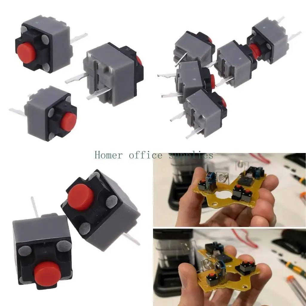 K43B 5 Pieces/Set Gaming Mouse Replace Switch Button Square Mute DIP Microswitch 6x6x7.3mm Computer Mouse Micro Button Black
K43B 5 Pieces/Set Gaming Mouse Replace Switch Button Square Mute DIP Microswitch 6x6x7.3mm Computer Mouse Micro Button Black