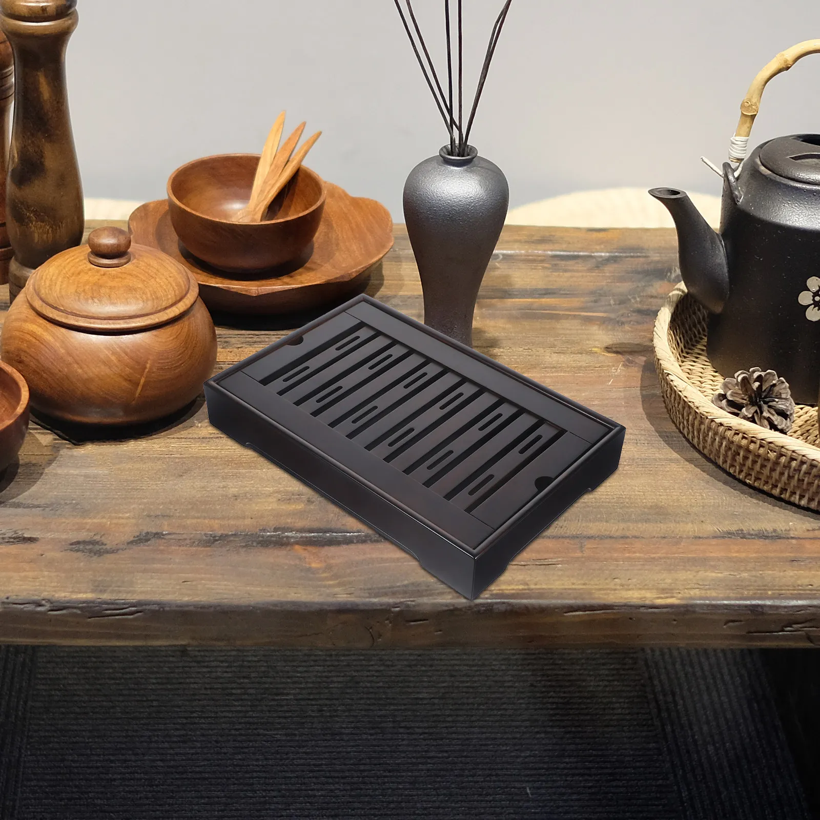 1pc Bamboo Tea Tray Large Capacity Rectangular Wooden Teaboard Detachable Easy Clean Anti-Slip Storage Type For
1pc Bamboo Tea Tray Large Capacity Rectangular Wooden Teaboard Detachable Easy Clean Anti-Slip Storage Type For