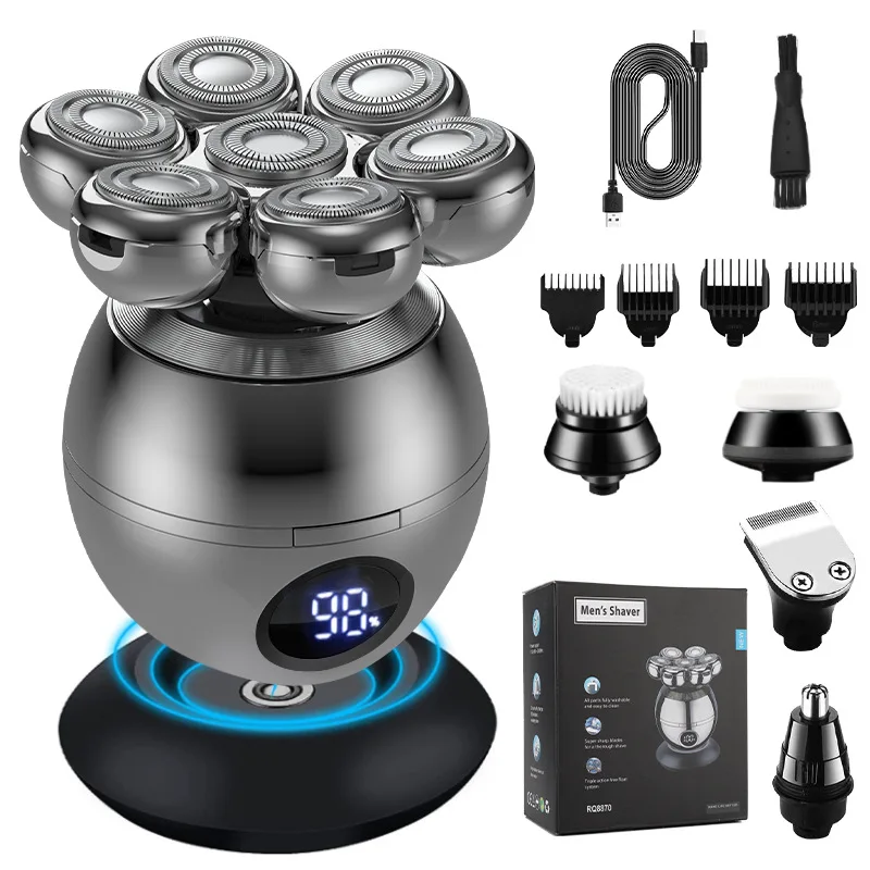 5 in 1 7D Floating Electric Head Shaver for Men Portable Beard Hair Trimmer Clipper Skull Shaver Waterproof Shaving Machine
5 in 1 7D Floating Electric Head Shaver for Men Portable Beard Hair Trimmer Clipper Skull Shaver Waterproof Shaving Machine