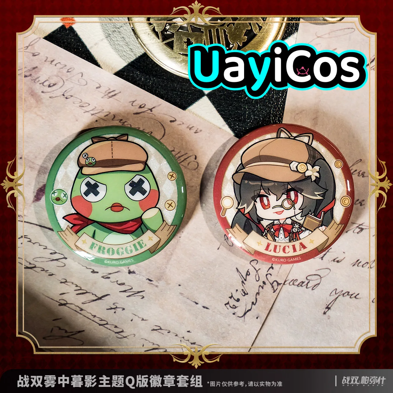 In Stock Original GRAY RAVEN:PUNISHING Lee Lucia Liv Tinplate Badge Brooch Pins Ornament Doll Accessories Anime Figure Game Toy
In Stock Original GRAY RAVEN:PUNISHING Lee Lucia Liv Tinplate Badge Brooch Pins Ornament Doll Accessories Anime Figure Game Toy