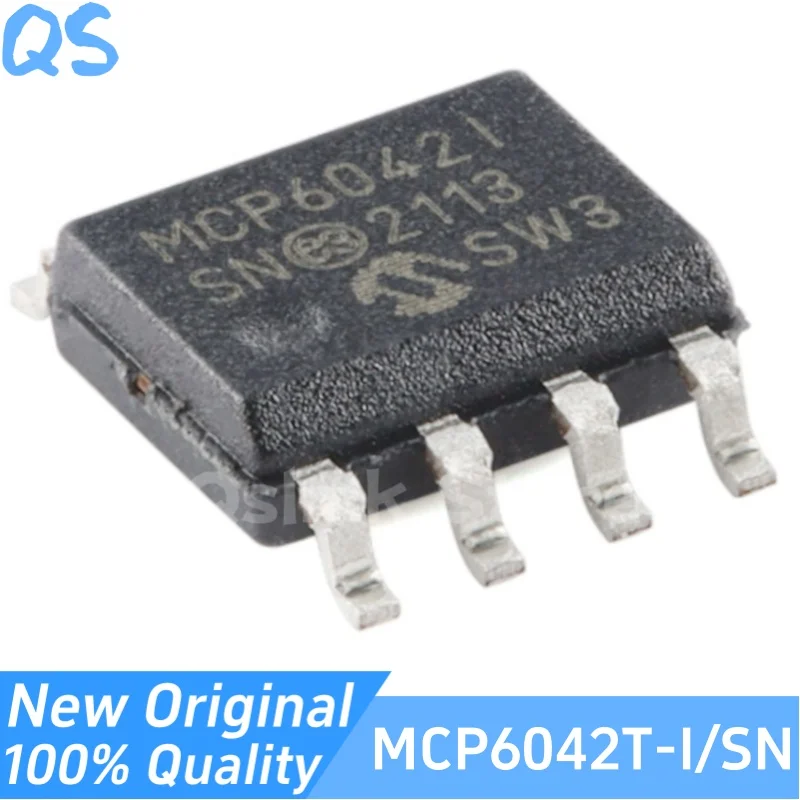 New Original MCP6042T-I/SN MCP6042I SOIC-8 Dual Channel Operational Amplifier Chip
New Original MCP6042T-I/SN MCP6042I SOIC-8 Dual Channel Operational Amplifier Chip