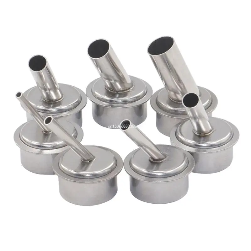 7-Piece Stainless Steel Hot Air Tool Nozzle Slant Nozzles for 861DW Solder Dropship
7-Piece Stainless Steel Hot Air Tool Nozzle Slant Nozzles for 861DW Solder Dropship