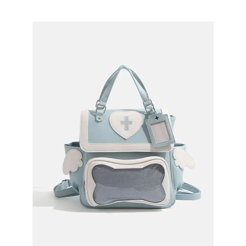 Y2K милая прозрачная сумка Ita женский рюкзак в стиле Лолиты Kawaii сумка на плечо для девочек DIY дисплей прозрачный карман японская кукла сумки-тоут
Y2K милая прозрачная сумка Ita женский рюкзак в стиле Лолиты Kawaii сумка на плечо для девочек DIY дисплей прозрачный карман японская кукла сумки-тоут