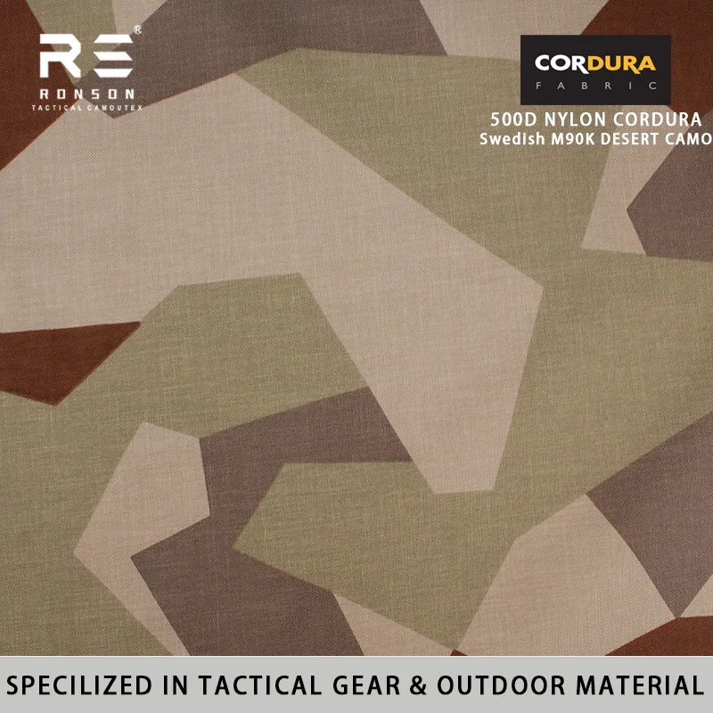 500D Nylon Cordura Swedish Desert Camo 100% Woven Water-Resistant PU Coated for Tactical Gear Backpack Military Rucksack
500D Nylon Cordura Swedish Desert Camo 100% Woven Water-Resistant PU Coated for Tactical Gear Backpack Military Rucksack