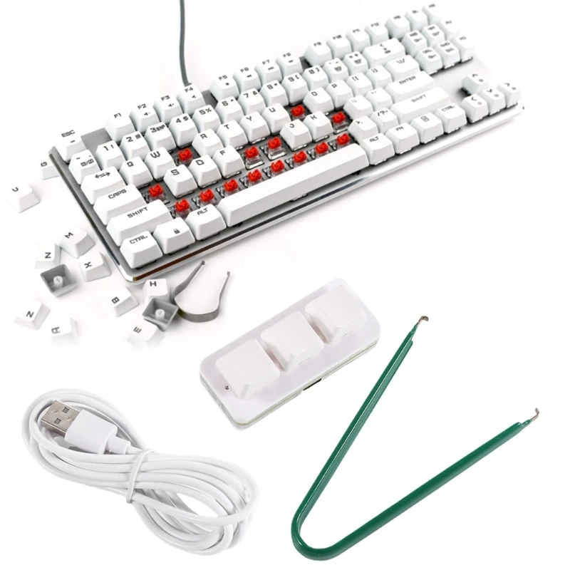 USB C 3 Key Macro Keyboards Handed Mechanical Gaming Keypad Multifunctional Programming Key RGB Keypad for PC 896C
USB C 3 Key Macro Keyboards Handed Mechanical Gaming Keypad Multifunctional Programming Key RGB Keypad for PC 896C