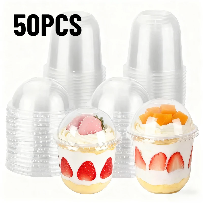 50PCS Disposable Transparent Plastic Cups with Lids Pudding Dessert Cups Milk Juice Party Christmas Coffee Ice Cream Containers
50PCS Disposable Transparent Plastic Cups with Lids Pudding Dessert Cups Milk Juice Party Christmas Coffee Ice Cream Containers