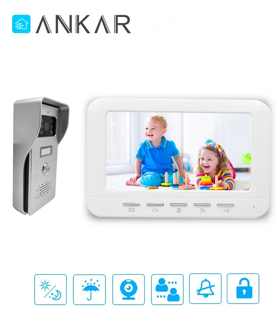 Ankartech 4 Wire VDP Home Wired Intercom Not Hikvision Intercom System Video Doorphone
Ankartech 4 Wire VDP Home Wired Intercom Not Hikvision Intercom System Video Doorphone