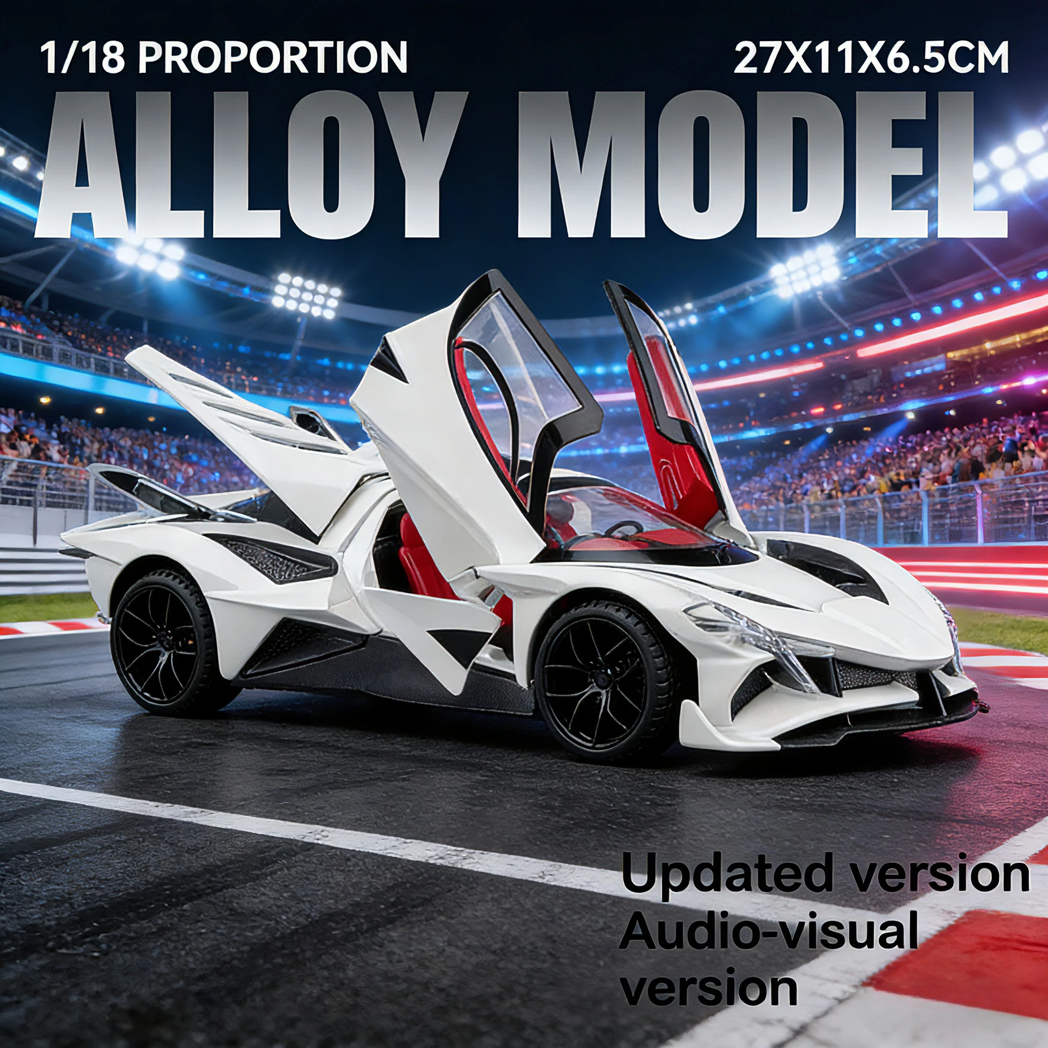 Гоночная модель Apolo Metal Concept 1:18, спортивный автомобиль из сплава, с аудиовизуальными эффектами, четыре раздвижных двери, игрушки для взрослых и детей.
Гоночная модель Apolo Metal Concept 1:18, спортивный автомобиль из сплава, с аудиовизуальными эффектами, четыре раздвижных двери, игрушки для взрослых и детей.