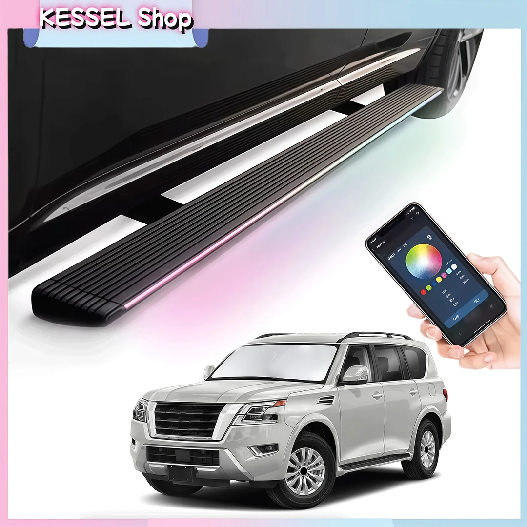 Deployable Power Side Step with LED Light Electric Running Boards for Nissan Armada Patrol 2017-2023 Retractable Truck Steps
Deployable Power Side Step with LED Light Electric Running Boards for Nissan Armada Patrol 2017-2023 Retractable Truck Steps