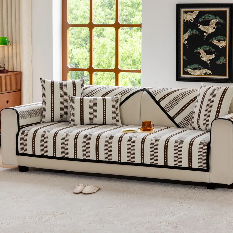 EIFLOY Striped Chenille Sofa Cover 2/3/4 Seater Non-slip Leather Couch Chair Recliner Furniture Slipcovers Soft Customizable
EIFLOY Striped Chenille Sofa Cover 2/3/4 Seater Non-slip Leather Couch Chair Recliner Furniture Slipcovers Soft Customizable