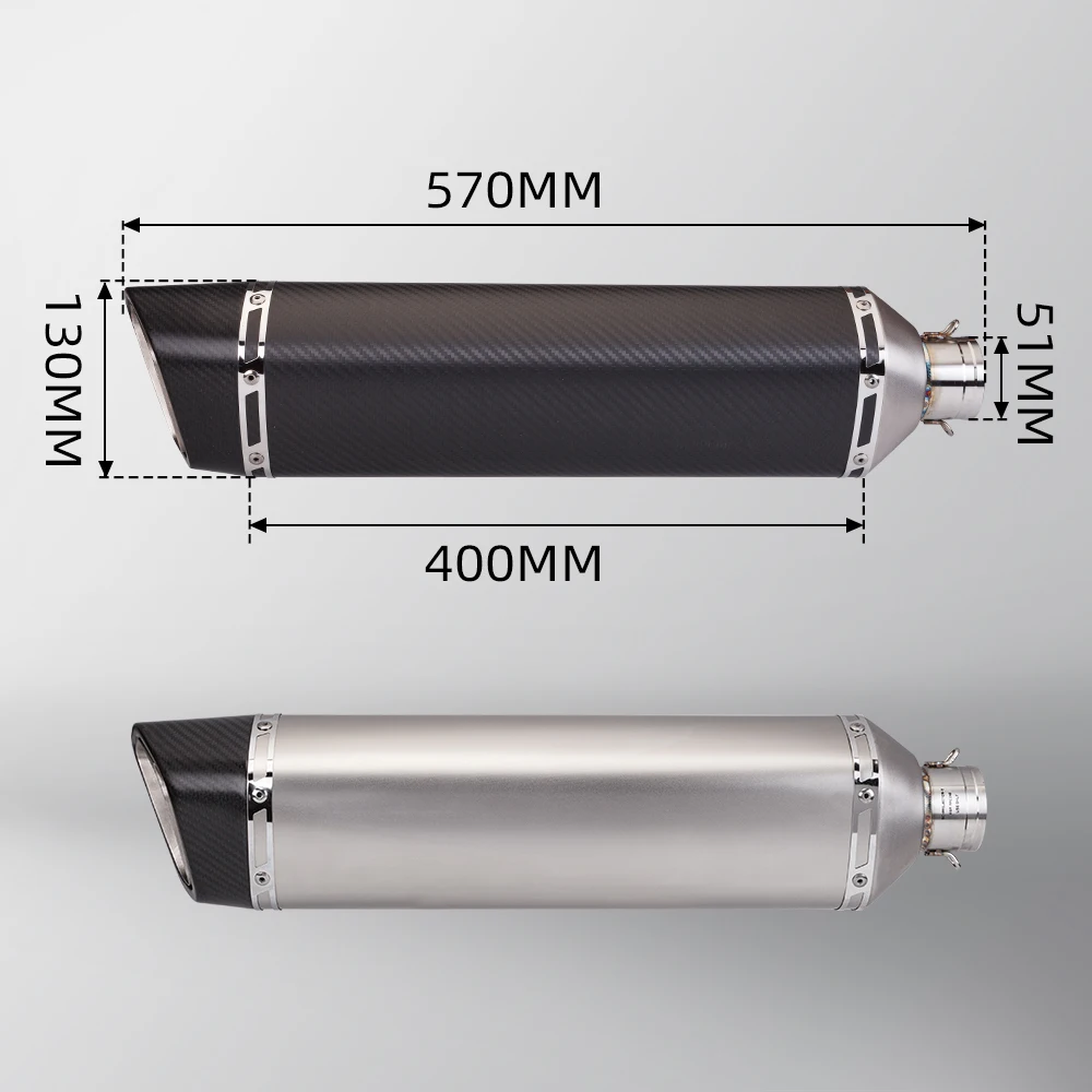 Sport Bike Motorcycle Exhaust High Quality Accessories Racing Line Universal 51MM Interface GP-project Muffler With Carbon Tip
Sport Bike Motorcycle Exhaust High Quality Accessories Racing Line Universal 51MM Interface GP-project Muffler With Carbon Tip