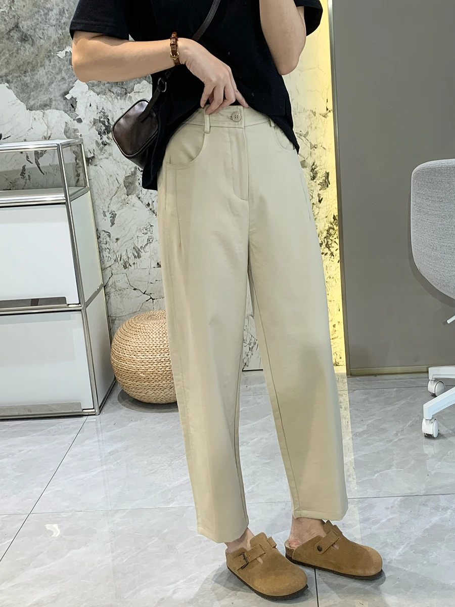 Elastic Comfortable Harem Casual Pants Women's High Waist Loose Slimming Nine-Piece Spring Faion Ladies' Premium Casual Wear
Elastic Comfortable Harem Casual Pants Women's High Waist Loose Slimming Nine-Piece Spring Faion Ladies' Premium Casual Wear