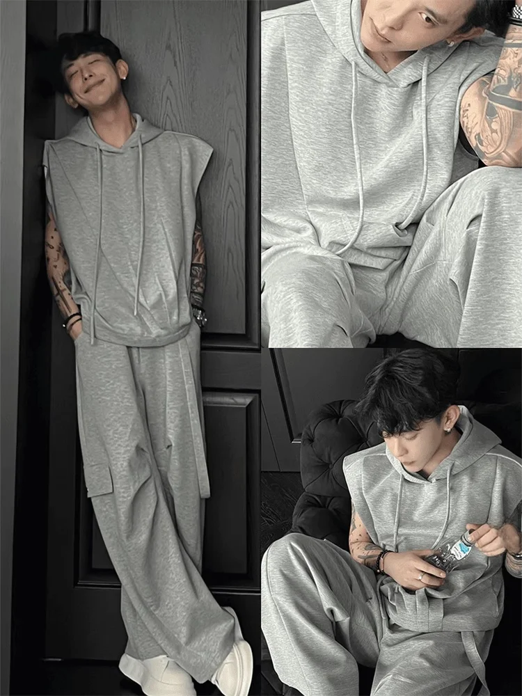 American Sle Svel Hoodie Set for Men Workwear Long Pants High-End Feeling Whole Set Youth Summer Faion Ensemble
American Sle Svel Hoodie Set for Men Workwear Long Pants High-End Feeling Whole Set Youth Summer Faion Ensemble