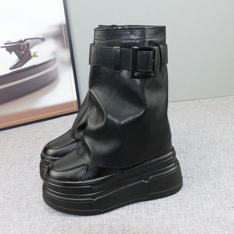Женские ботинки на невидимой платформе 12 см с съемными удлинителями голени 10 см, модные черные ботинки для невысоких женщин
Женские ботинки на невидимой платформе 12 см с съемными удлинителями голени 10 см, модные черные ботинки для невысоких женщин
