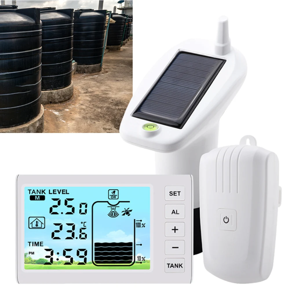 Ultrasonic Wireless Water Tank Liquid Level Meter with Temperature & Time Display Liquid Level Sensor Water Level Monitor
Ultrasonic Wireless Water Tank Liquid Level Meter with Temperature & Time Display Liquid Level Sensor Water Level Monitor