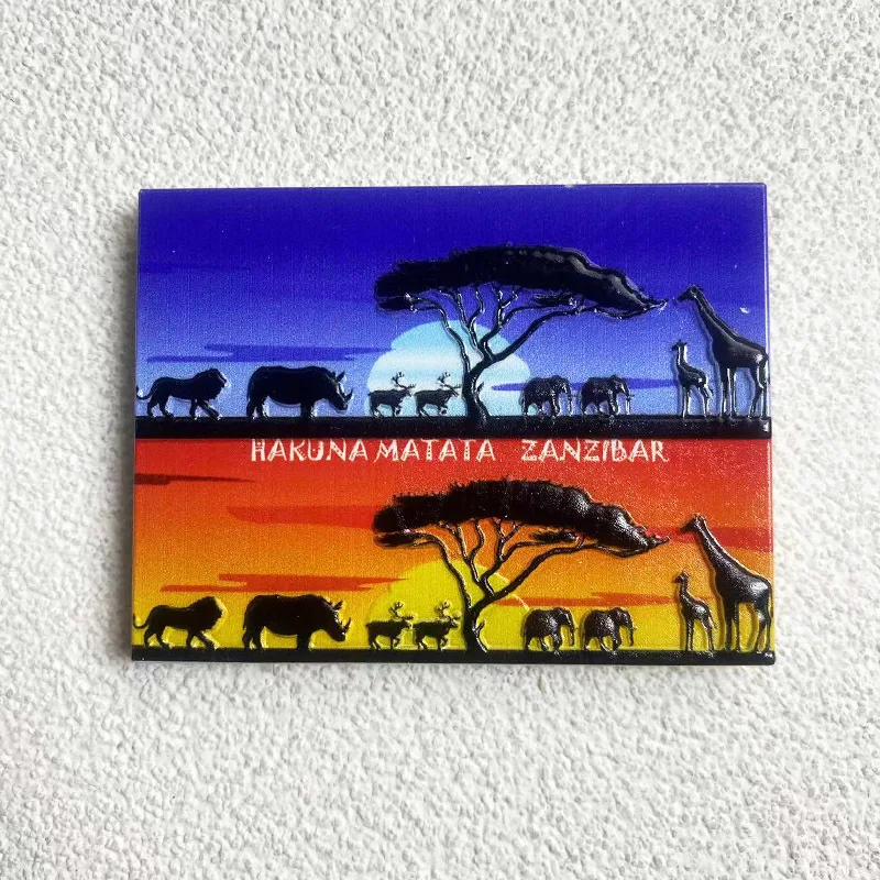 Africa Zanzibar Tourism Commemorative Crafts Creative Animal Three-Dimensional Decorations 3D Hand-painted Fridge Magnets Gift
Africa Zanzibar Tourism Commemorative Crafts Creative Animal Three-Dimensional Decorations 3D Hand-painted Fridge Magnets Gift