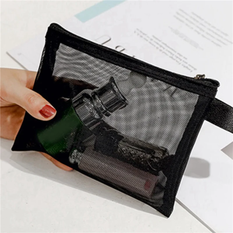 ABRT-Zipper Mesh Bags, Pack Of 9 (S/M/L), Beauty Makeup Cosmetic Accessories Organizer, Travel Toiletry Kit Set Pouch, Black 
ABRT-Zipper Mesh Bags, Pack Of 9 (S/M/L), Beauty Makeup Cosmetic Accessories Organizer, Travel Toiletry Kit Set Pouch, Black