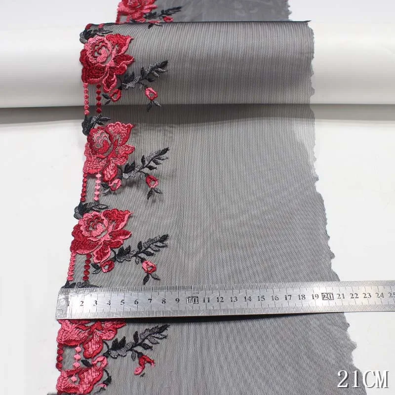 32Yards Black Floral Embroidered Lace Trim Red Bra Bedding Dress Costume Decor Garment Lingerie Sewing Trimmings
32Yards Black Floral Embroidered Lace Trim Red Bra Bedding Dress Costume Decor Garment Lingerie Sewing Trimmings