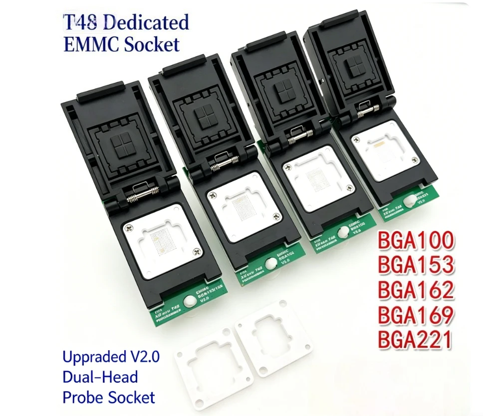 XGecu T48 EMMC BGA153/BGA169 BGA100 BGA162 BGA221 High Speed Reader
XGecu T48 EMMC BGA153/BGA169 BGA100 BGA162 BGA221 High Speed Reader