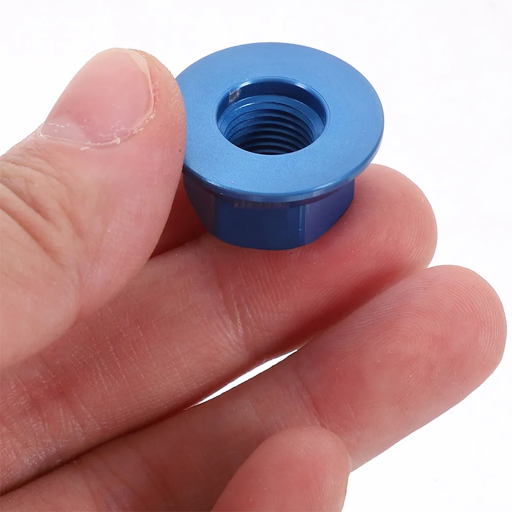 6Pcs M10 Aluminum Alloy Bicycle Hub Nuts Blue Finish for Folding Fixed Gear Bikes Front Rear Wheel Axle Nut Set Bike Accessories
6Pcs M10 Aluminum Alloy Bicycle Hub Nuts Blue Finish for Folding Fixed Gear Bikes Front Rear Wheel Axle Nut Set Bike Accessories
