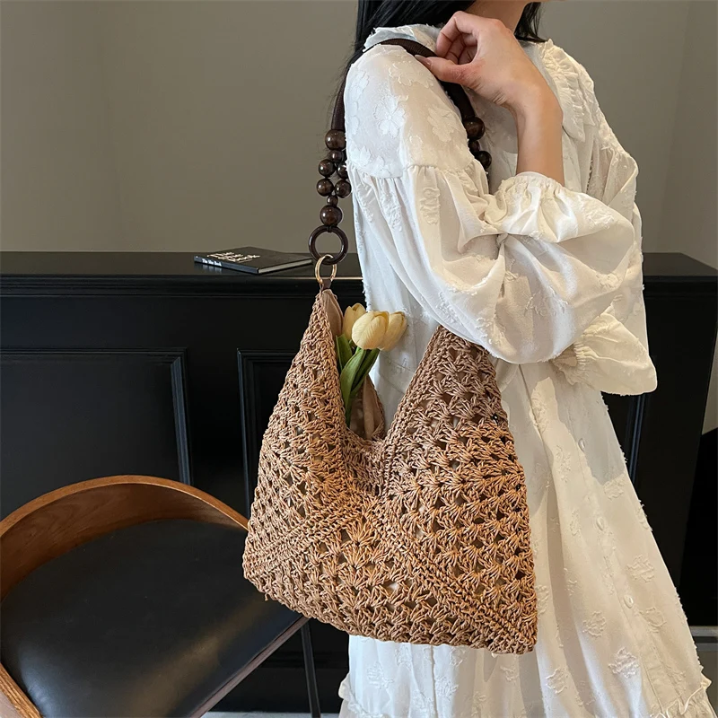 Summer Women Weave Straw Tote Bag 2025 New In Travel Large Beach Bags Handmade Lady High-capacity Handbag
Summer Women Weave Straw Tote Bag 2025 New In Travel Large Beach Bags Handmade Lady High-capacity Handbag