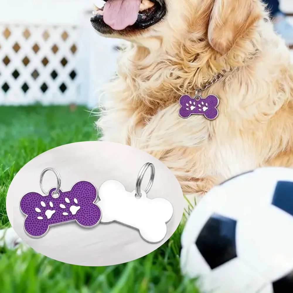 Wholesale 100Pcs Customized DIY Engraving Blank Anti-lost Nameplate Personalized The Bones With Dog Paw Shape Alloy Adornment
Wholesale 100Pcs Customized DIY Engraving Blank Anti-lost Nameplate Personalized The Bones With Dog Paw Shape Alloy Adornment