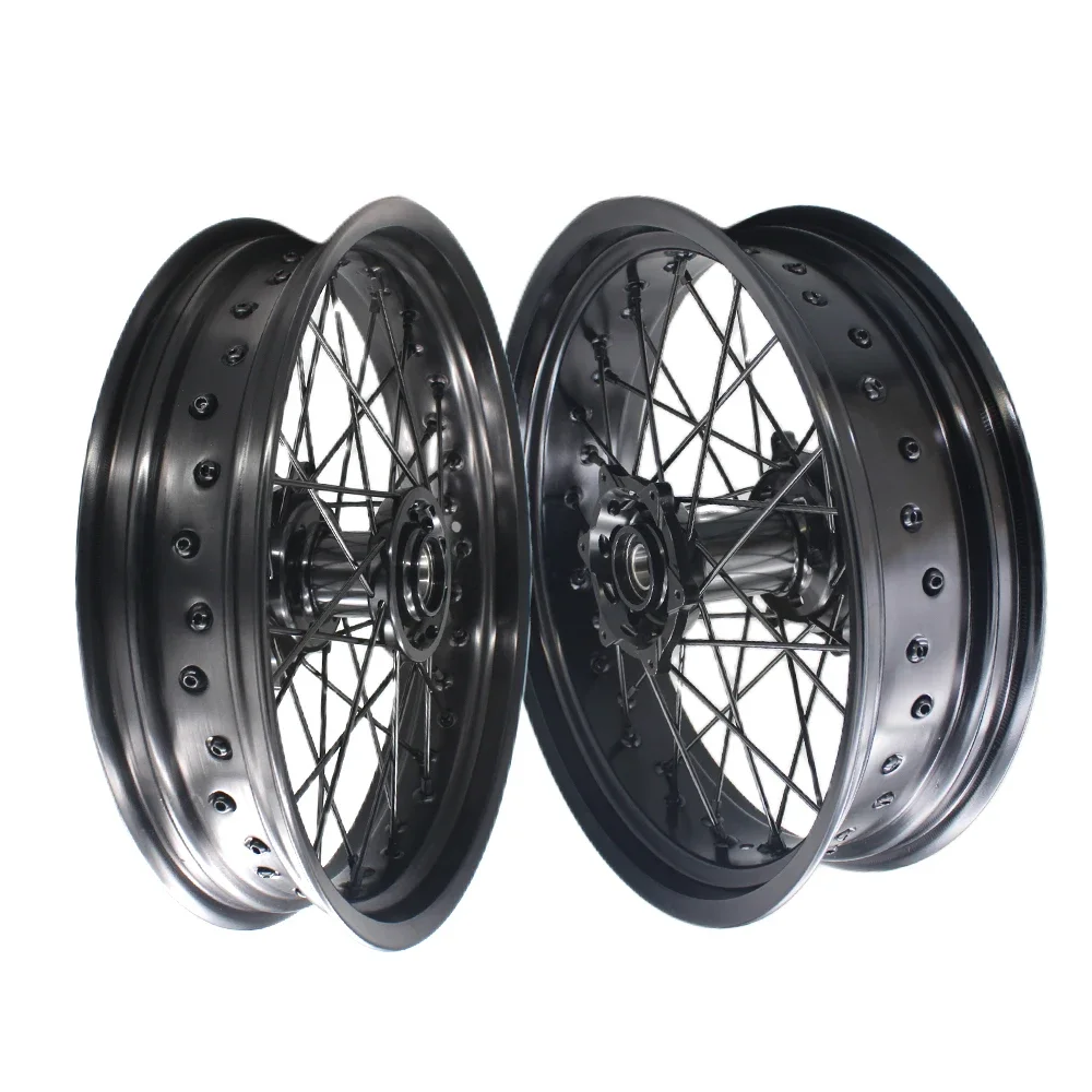 New Product OEM Wheels 17 Inch Black Rim Black Hub Aluminum Alloy Spoke Motorcycle Wheel Set!!
New Product OEM Wheels 17 Inch Black Rim Black Hub Aluminum Alloy Spoke Motorcycle Wheel Set!!