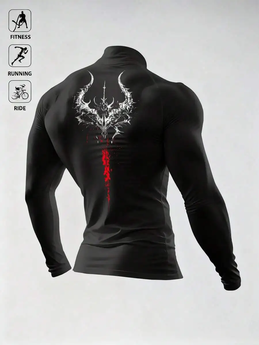 Mens Compression Long Sleeve Shirt Slim Fit Turtle Neck Sports Top For Fitness Running Cycling
Mens Compression Long Sleeve Shirt Slim Fit Turtle Neck Sports Top For Fitness Running Cycling